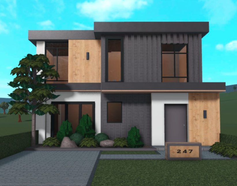 Bloxburg house ideas 2 story modern 30k