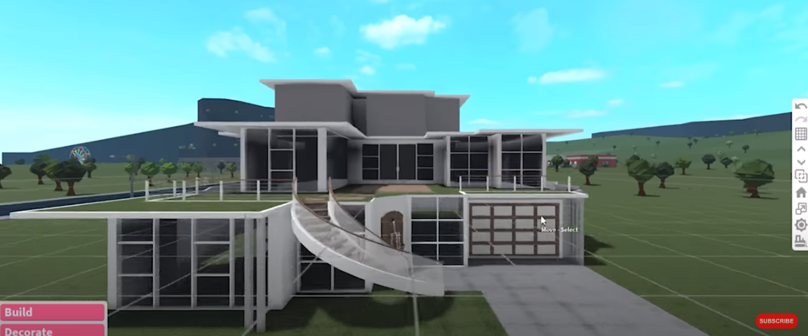 How to make a house in bloxburg one story mansion
