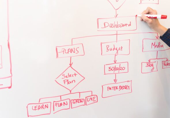 draw a structured flowchart or write pseudo code that describes the process of guessing a number