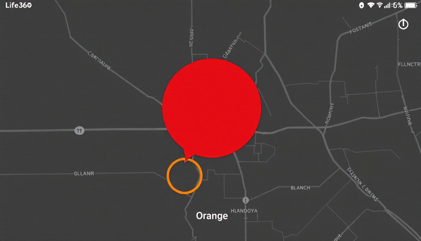 what does orange mean on life360