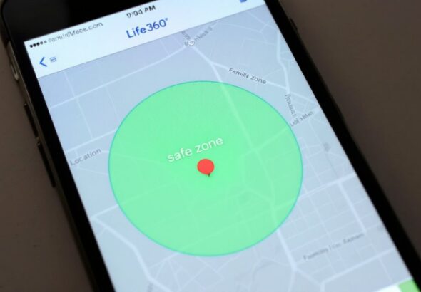 what does the green circle on life360 mean